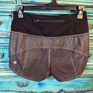 🖤 lululemon Run Shorts | Black Shimmer | Size 4